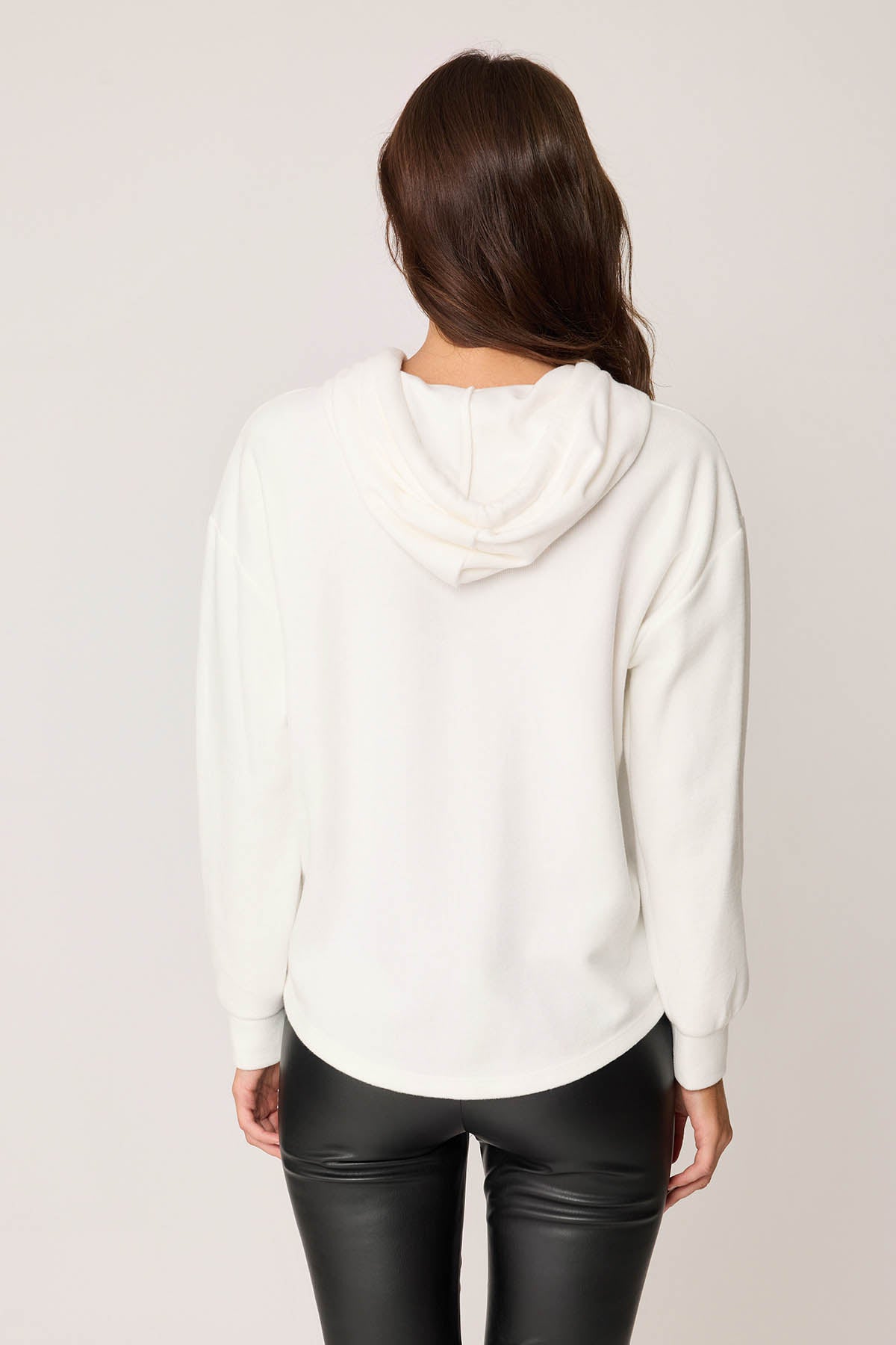 BOLD LACED HOODIE BLOUSE