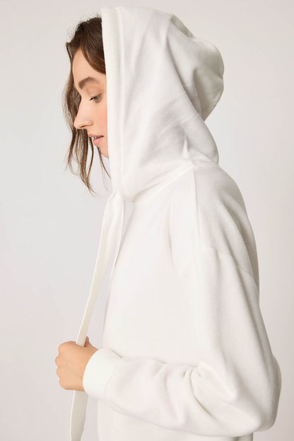 BOLD LACED HOODIE BLOUSE