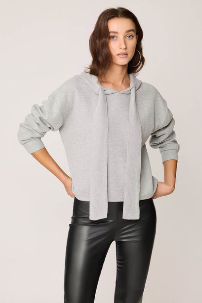 BOLD LACED HOODIE BLOUSE