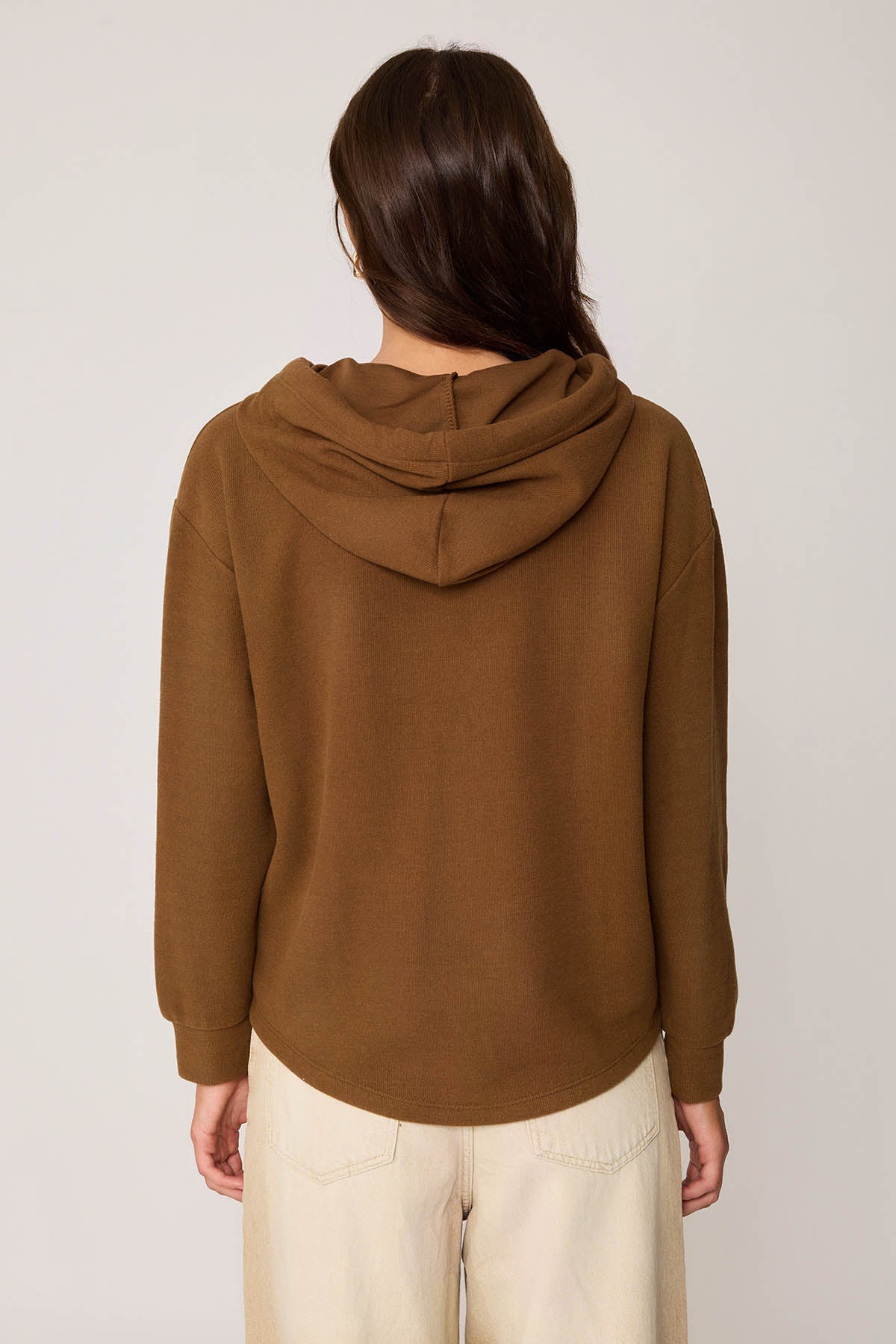 BOLD LACED HOODIE BLOUSE