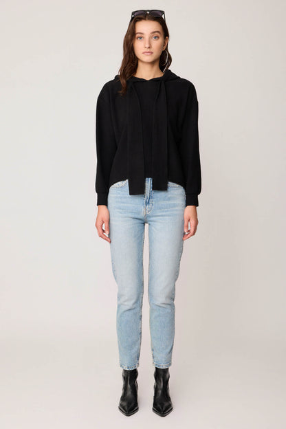 BOLD LACED HOODIE BLOUSE