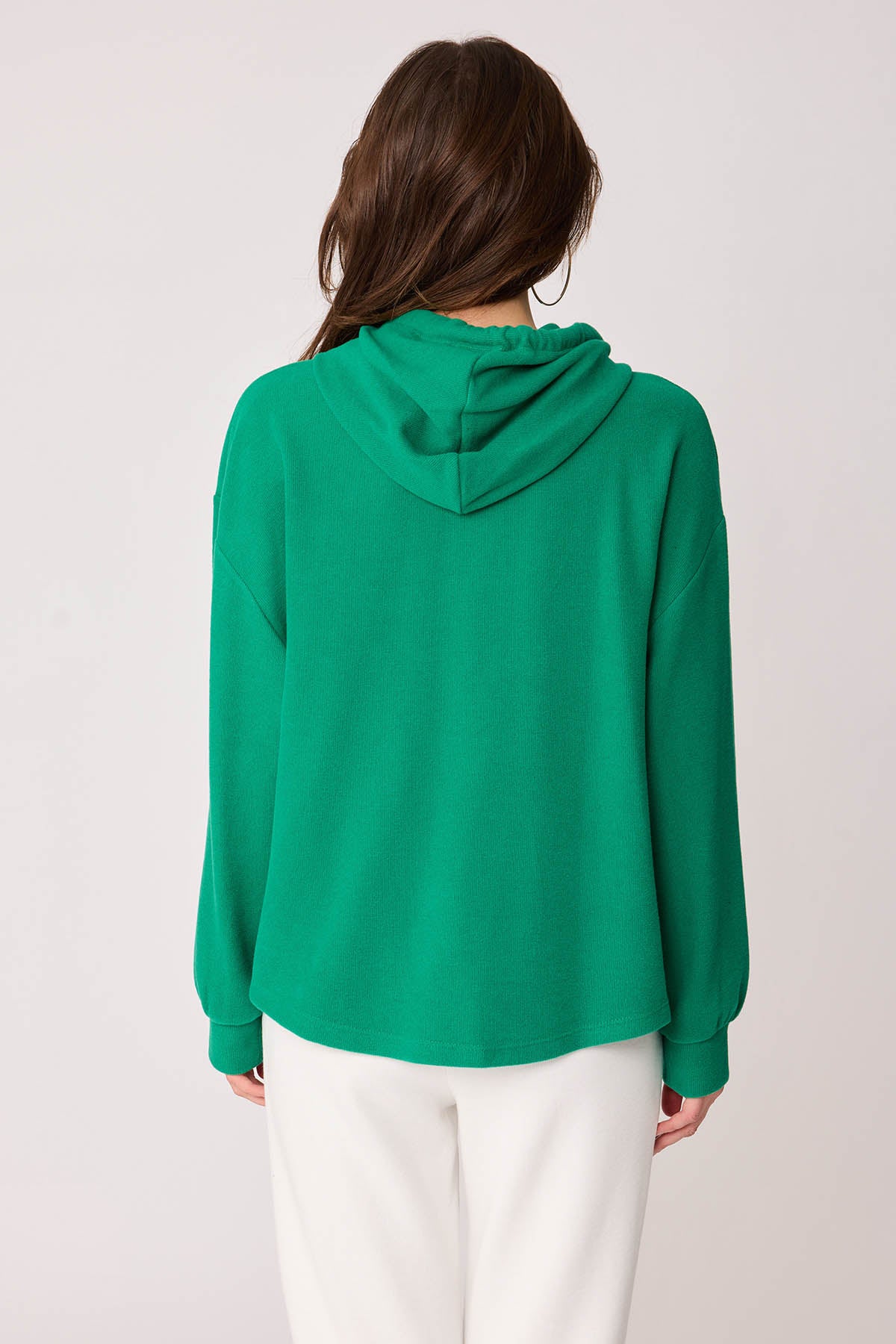 BOLD LACED HOODIE BLOUSE