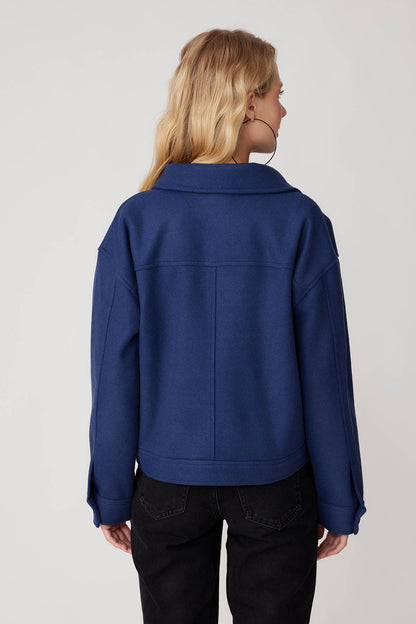 BOWL JACKET WITH COVER POCKET BUTTONS