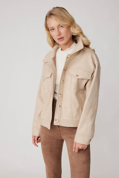 BOWL JACKET WITH COVER POCKET BUTTONS