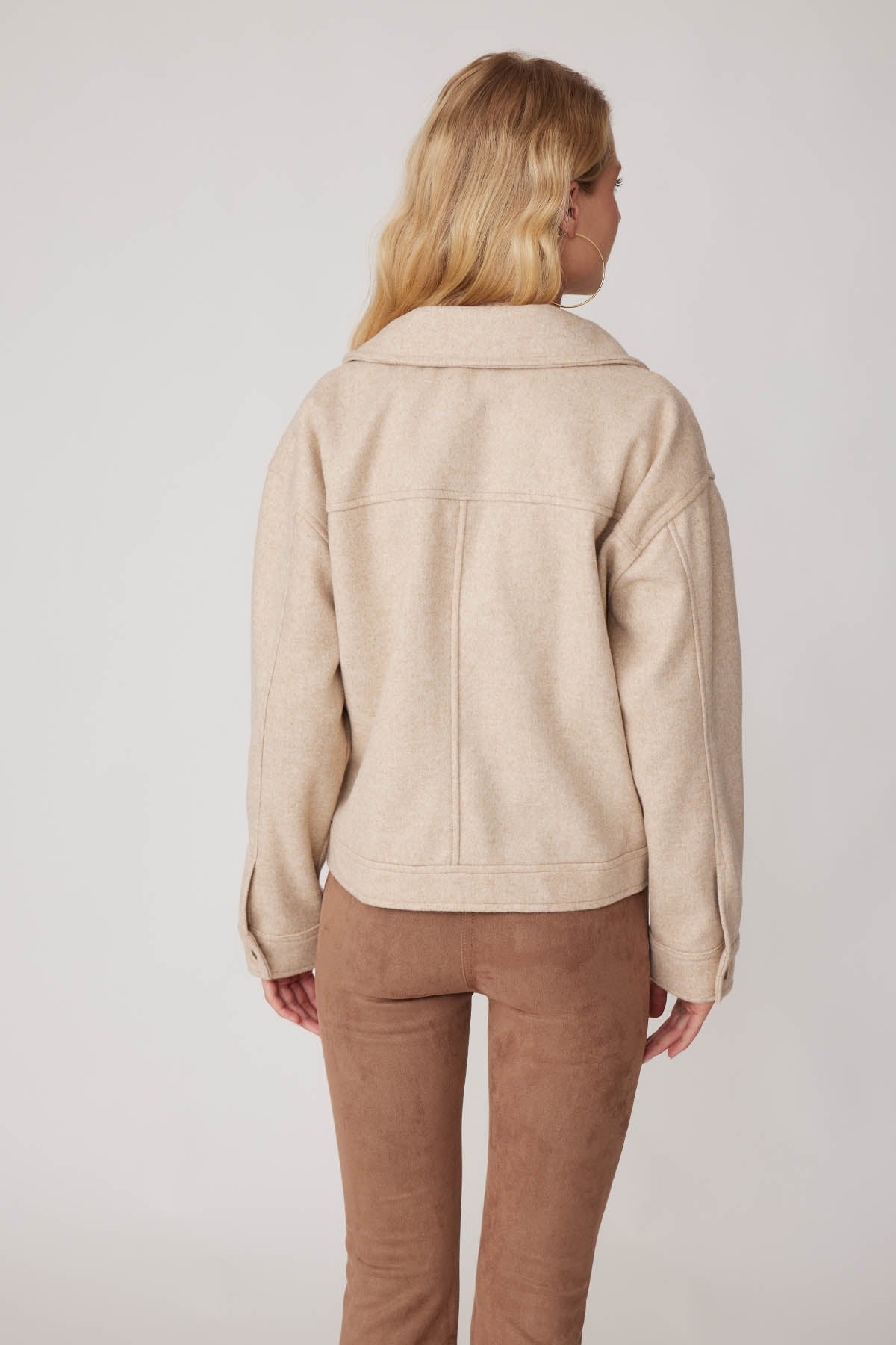 BOWL JACKET WITH COVER POCKET BUTTONS