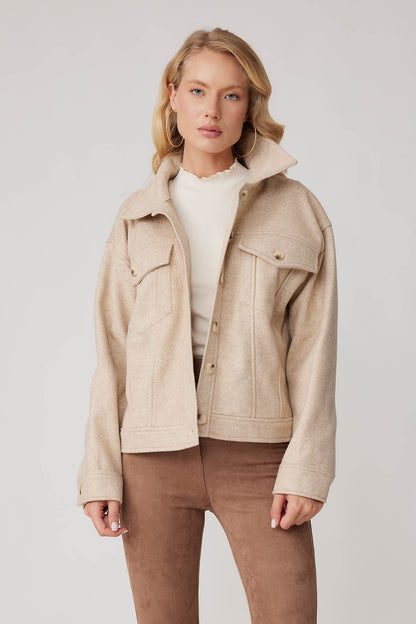BOWL JACKET WITH COVER POCKET BUTTONS