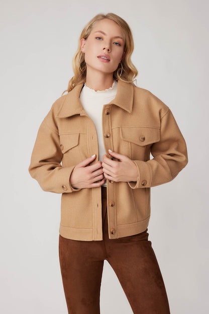 BOWL JACKET WITH COVER POCKET BUTTONS