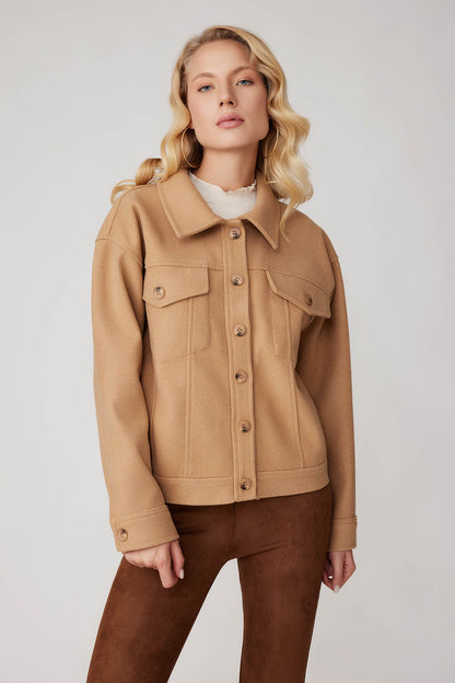 BOWL JACKET WITH COVER POCKET BUTTONS