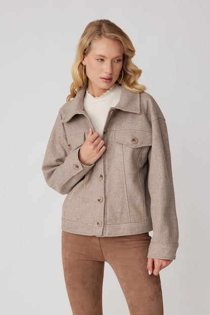 BOWL JACKET WITH COVER POCKET BUTTONS
