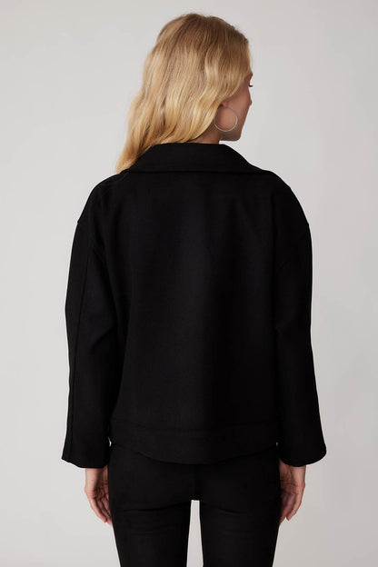 ZIPPERED POUCH JACKET WITH COVER POCKETS