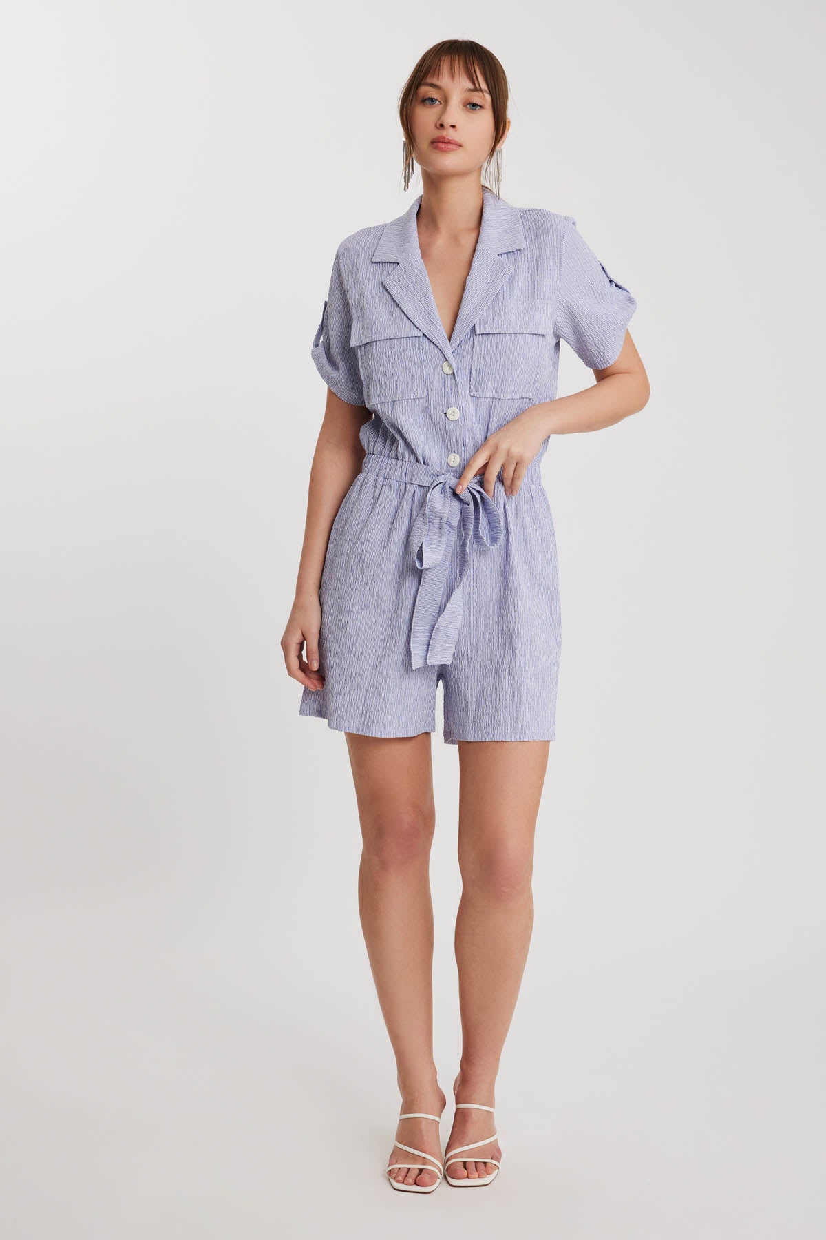 SHORT SLEEVE WITH COVER POCKET SAFARI OVERALLS