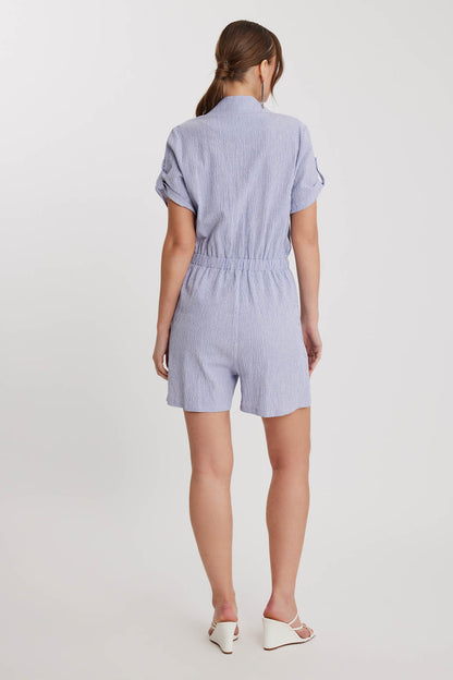 SHORT SLEEVE WITH COVER POCKET SAFARI OVERALLS