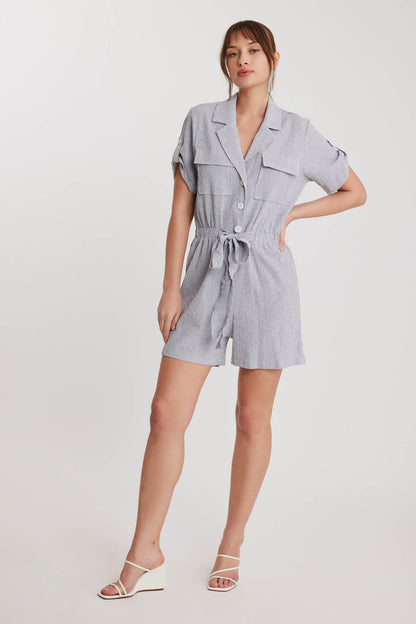 SHORT SLEEVE WITH COVER POCKET SAFARI OVERALLS