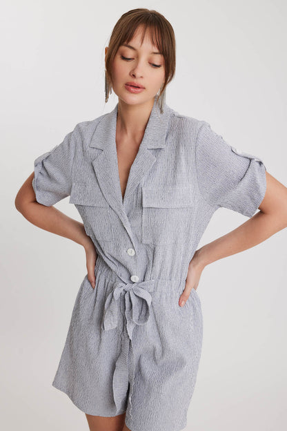 SHORT SLEEVE WITH COVER POCKET SAFARI OVERALLS