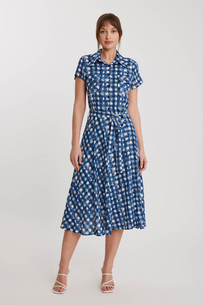SQUARE-BELT DRESS