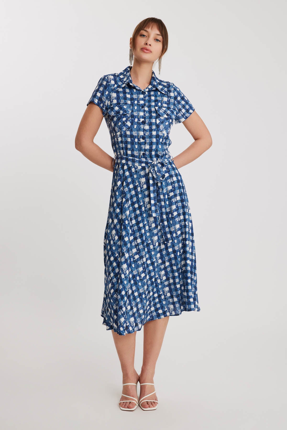 SQUARE-BELT DRESS