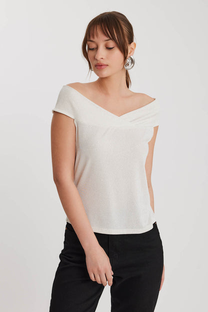 BOAT COLLAR BLOUSE