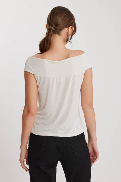 BOAT COLLAR BLOUSE