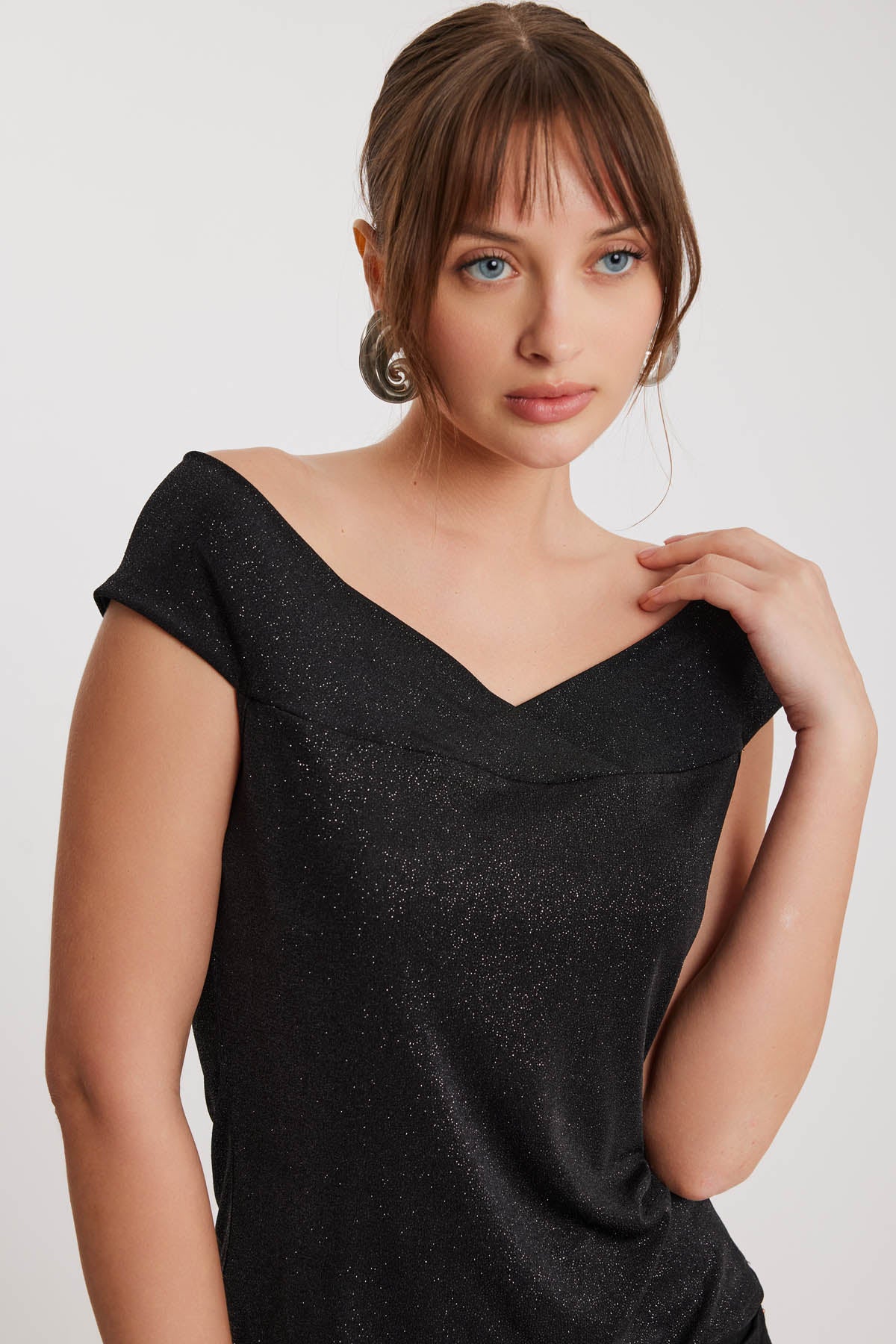 BOAT COLLAR BLOUSE