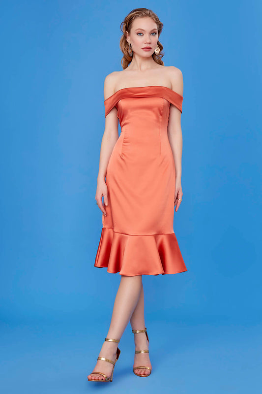 BOATHOUSE COLLAR VOLANI DRESS