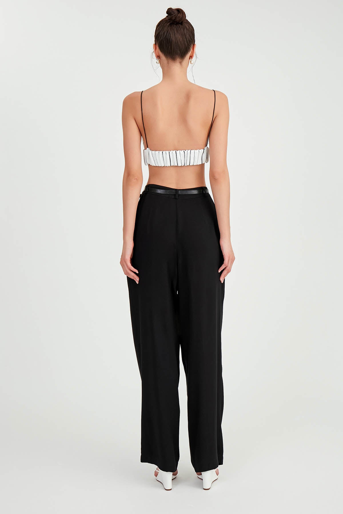 BELTED SMART TROUSERS
