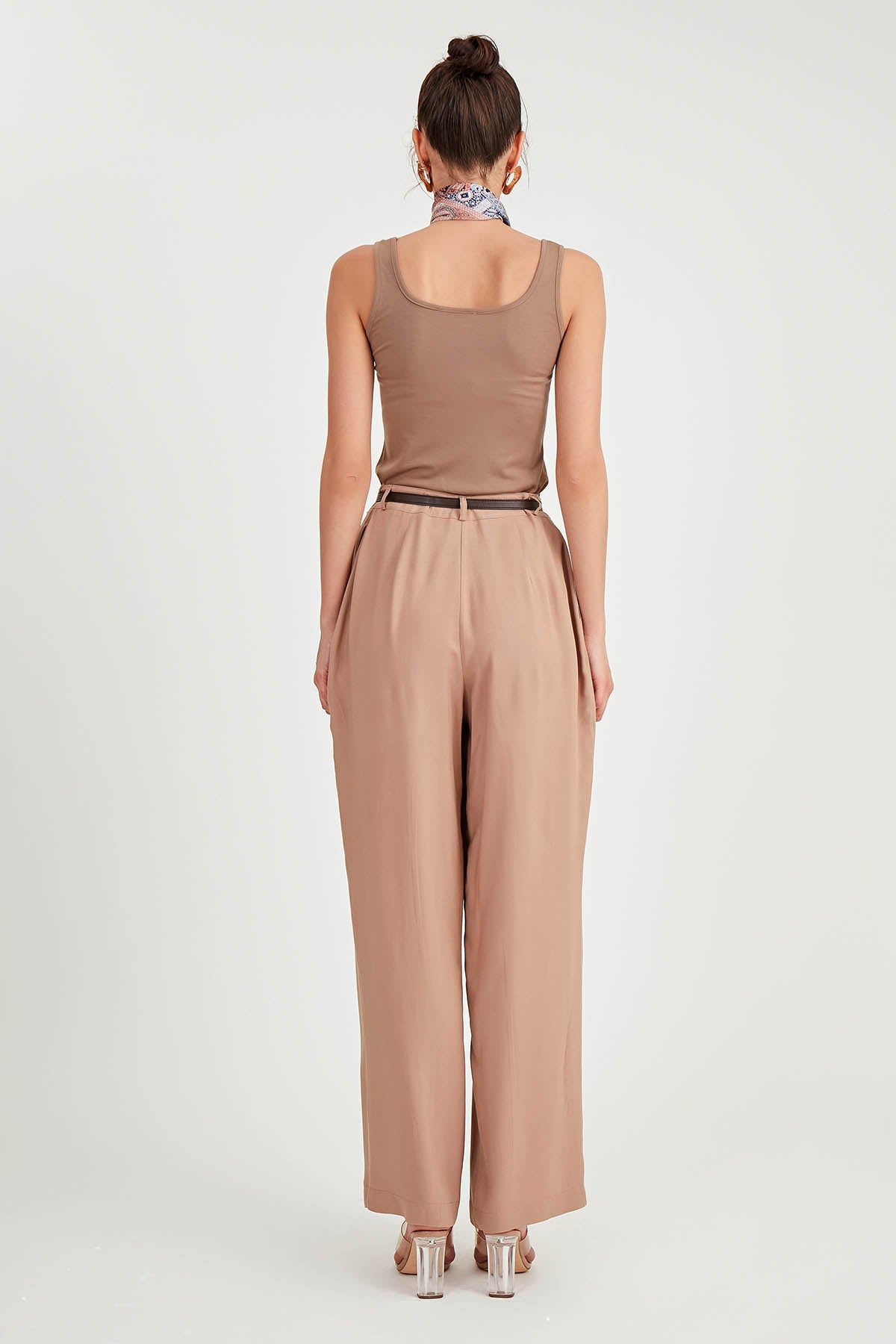 BELTED SMART TROUSERS