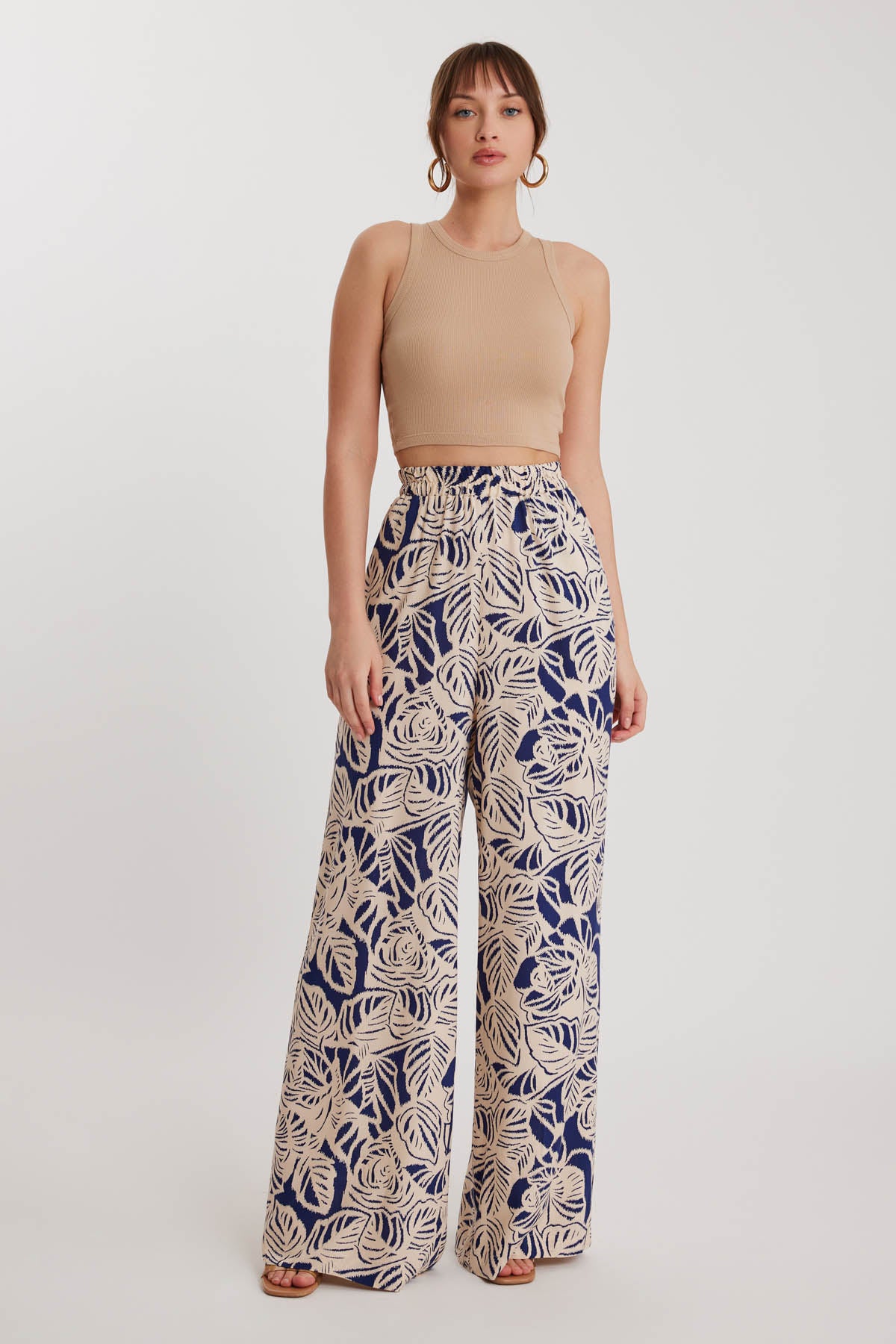 CLASIC PATTERNED ELASTANE COMFORTABLE TROUSERS