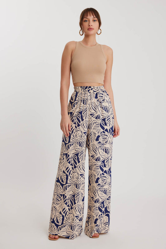 CLASIC PATTERNED ELASTANE COMFORTABLE TROUSERS