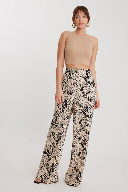 CLASIC PATTERNED ELASTANE COMFORTABLE TROUSERS