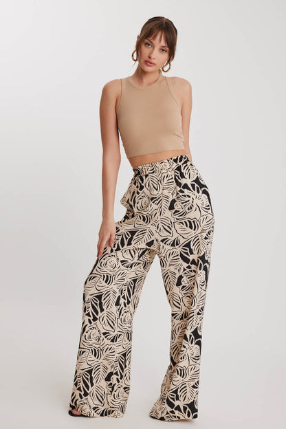 CLASIC PATTERNED ELASTANE COMFORTABLE TROUSERS