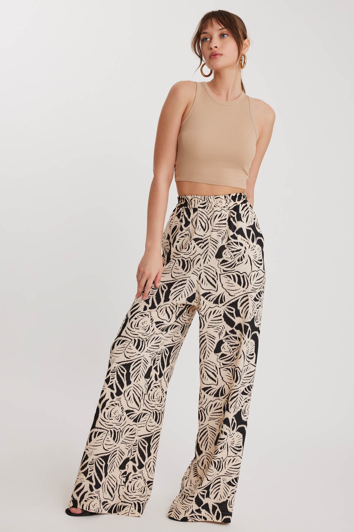 CLASIC PATTERNED ELASTANE COMFORTABLE TROUSERS