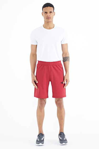 Ryan Red Pocketed Standard Fit Men's Shorts - 81239