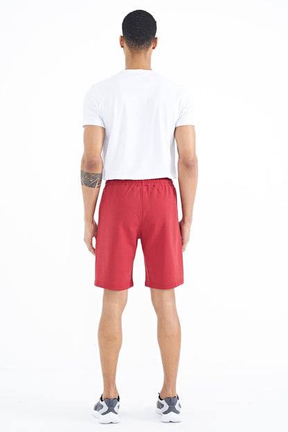 Ryan Red Pocketed Standard Fit Men's Shorts - 81239