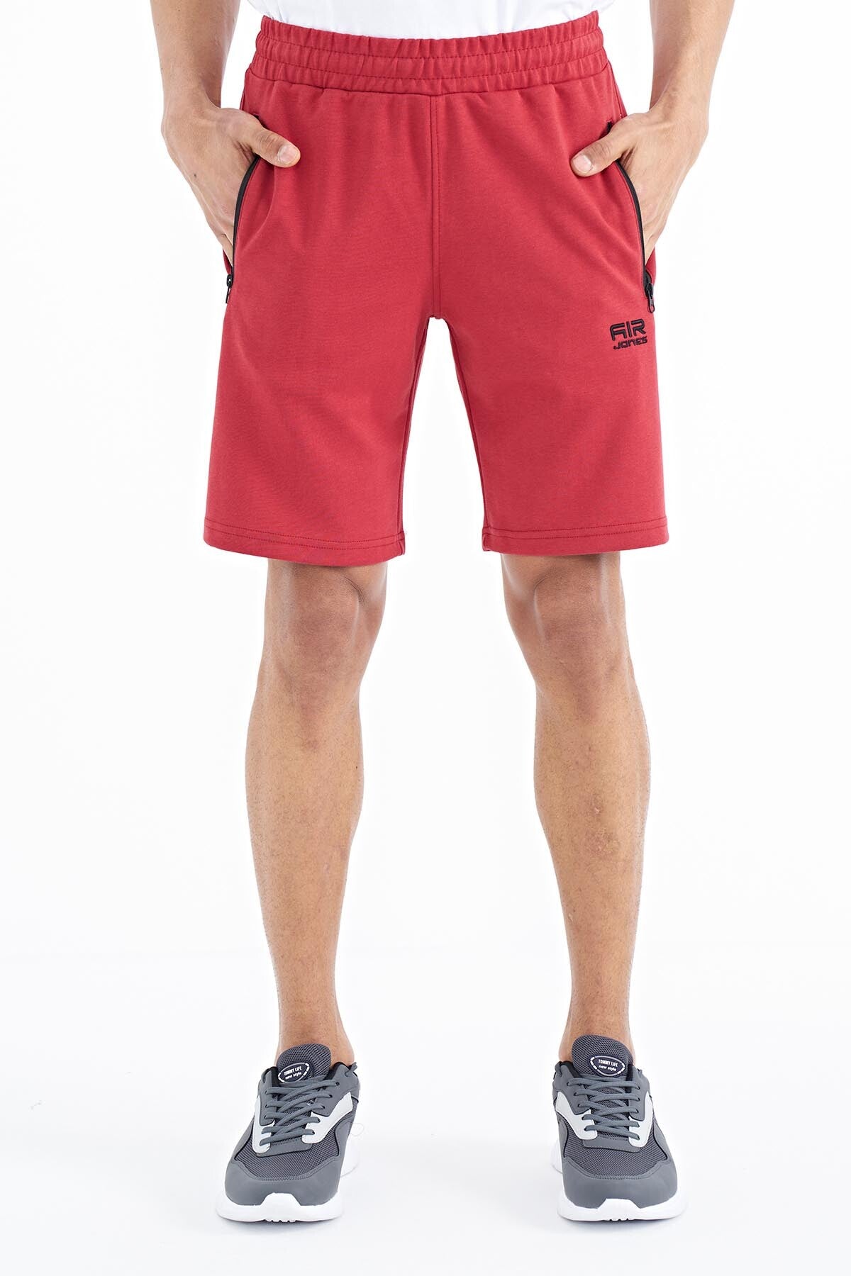 Ryan Red Pocketed Standard Fit Men's Shorts - 81239