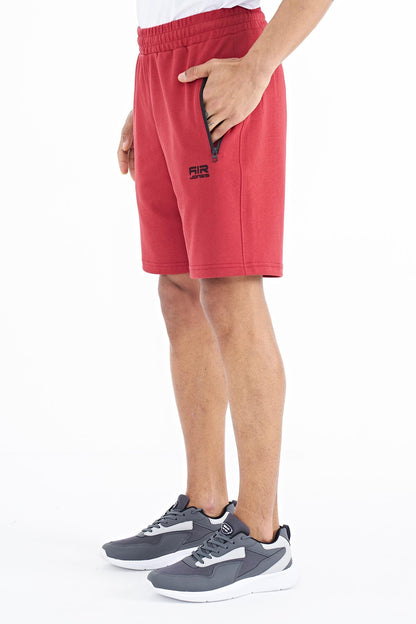Ryan Red Pocketed Standard Fit Men's Shorts - 81239