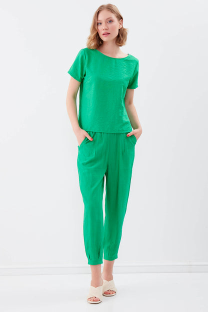 SHORT SLEEVE BLOUSE