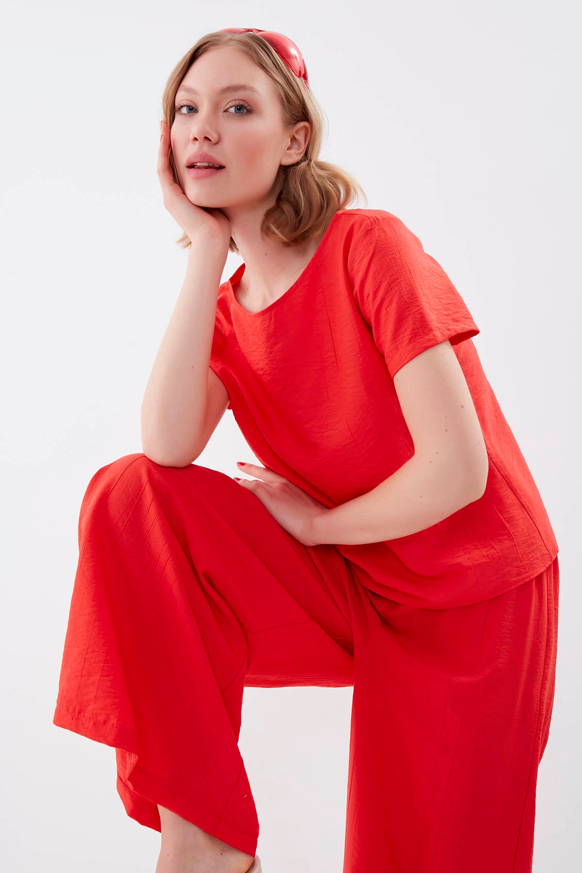 SHORT SLEEVE BLOUSE