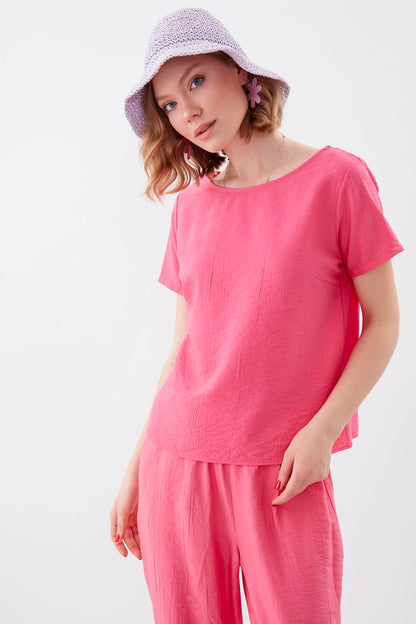 SHORT SLEEVE BLOUSE