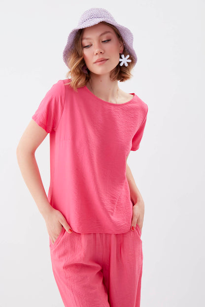 SHORT SLEEVE BLOUSE