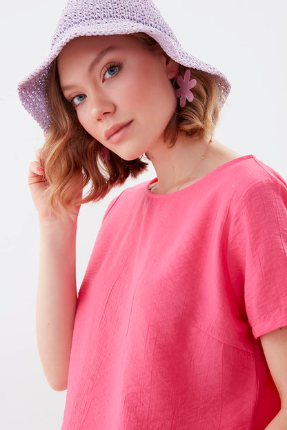 SHORT SLEEVE BLOUSE