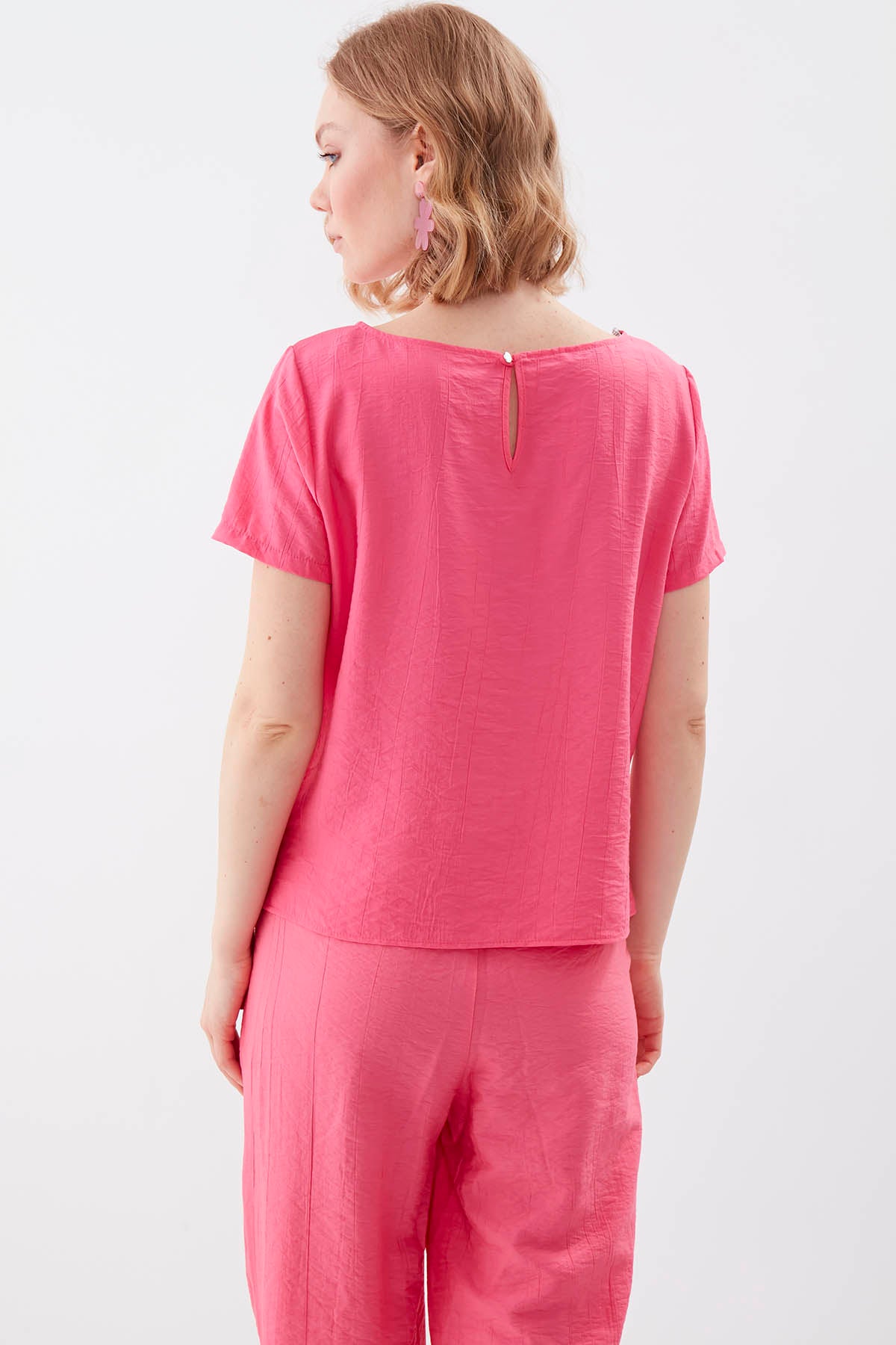 SHORT SLEEVE BLOUSE