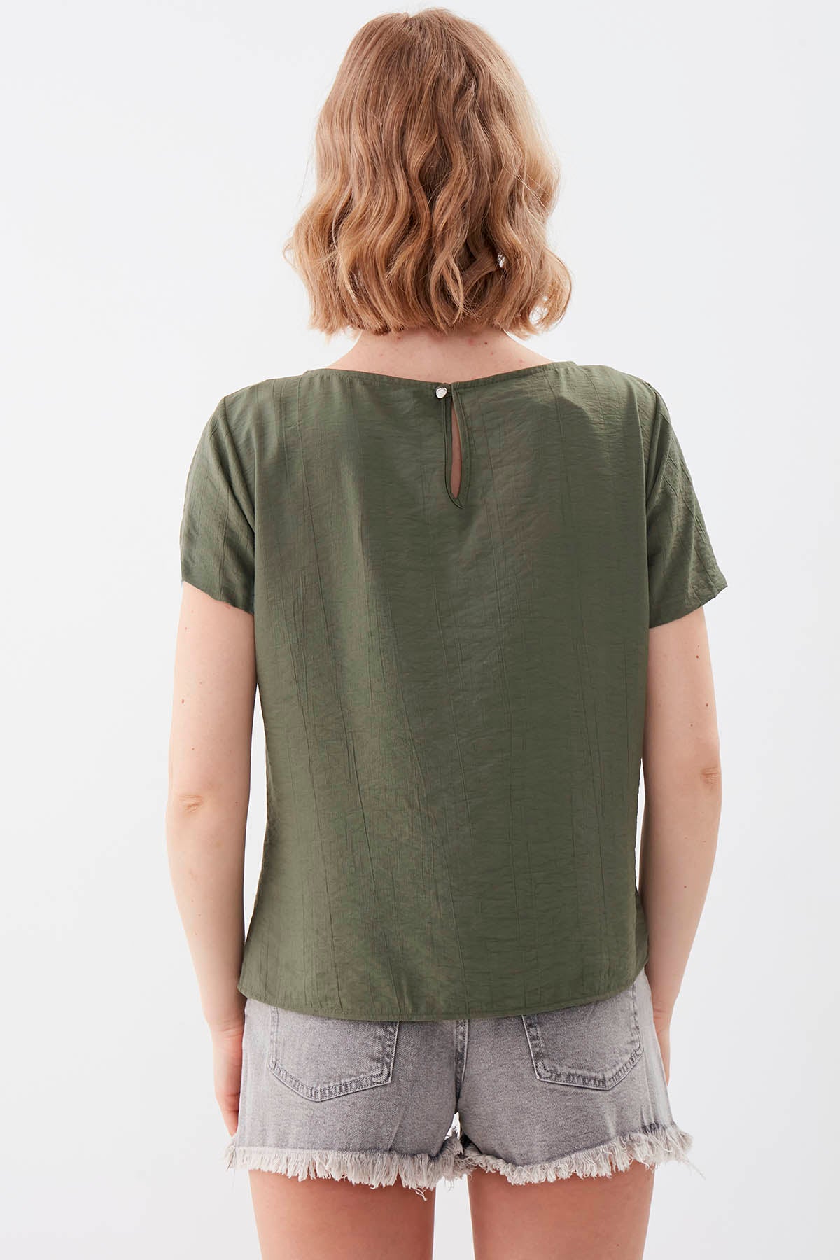SHORT SLEEVE BLOUSE