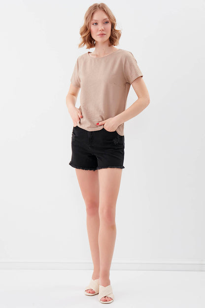 SHORT SLEEVE BLOUSE
