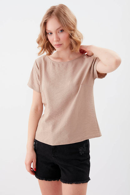 SHORT SLEEVE BLOUSE
