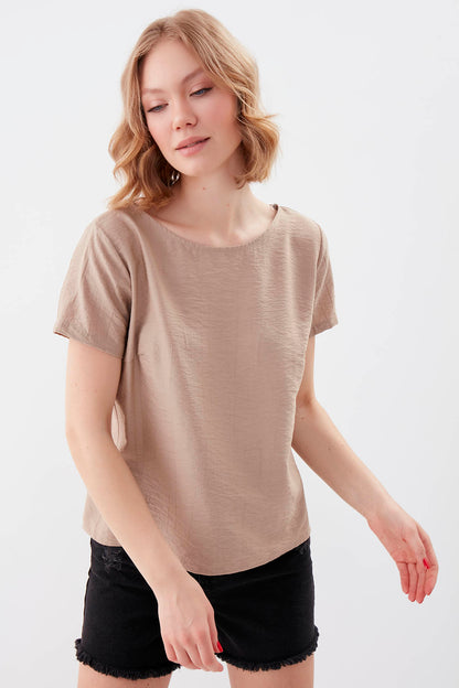 SHORT SLEEVE BLOUSE