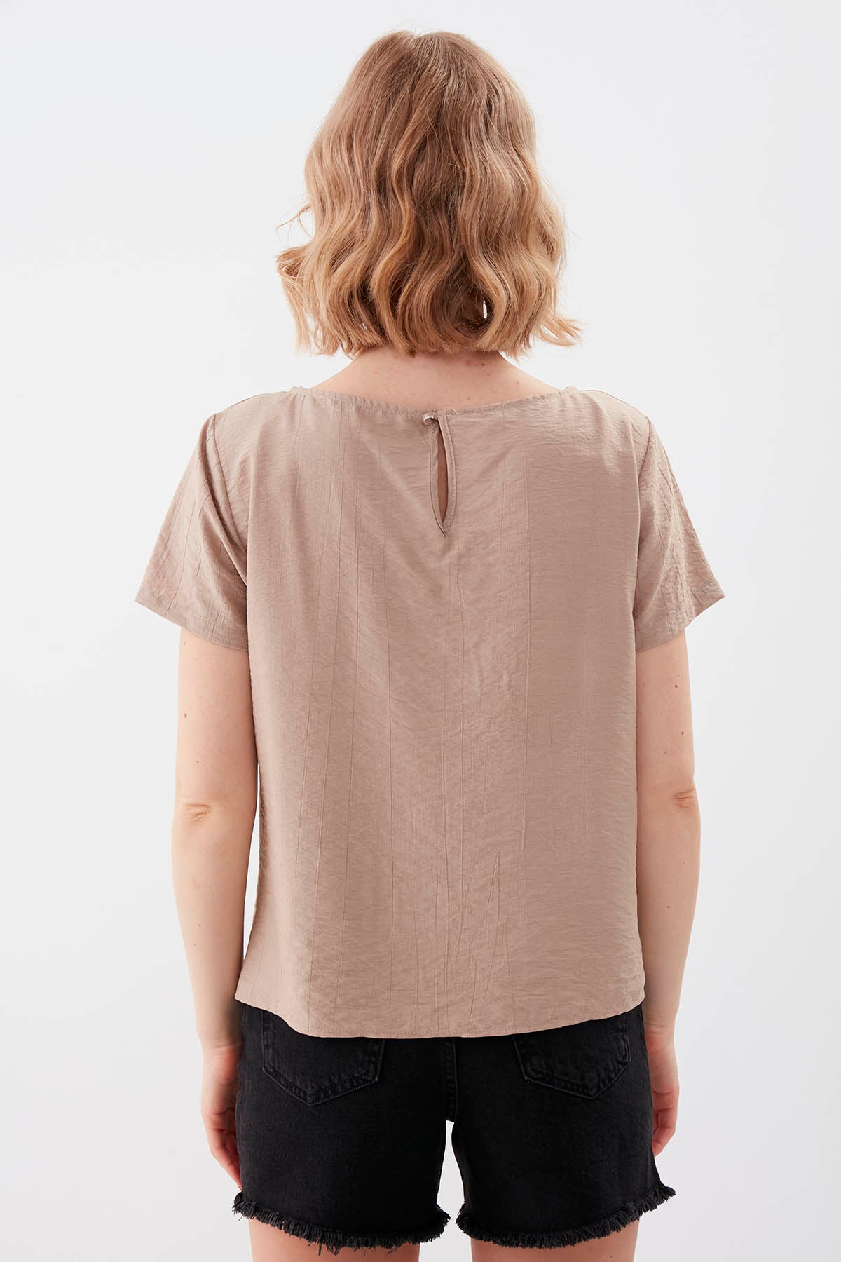 SHORT SLEEVE BLOUSE
