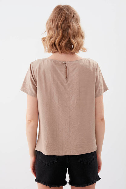 SHORT SLEEVE BLOUSE
