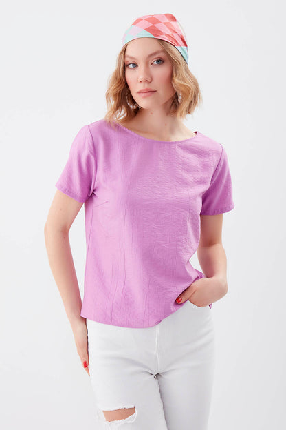 SHORT SLEEVE BLOUSE