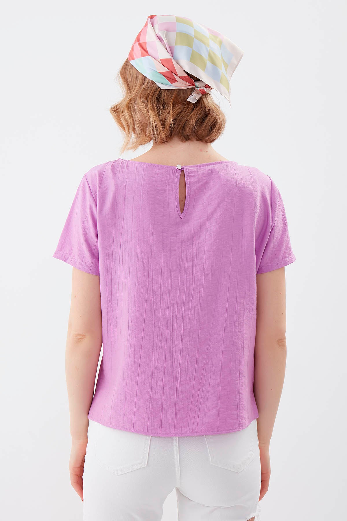 SHORT SLEEVE BLOUSE