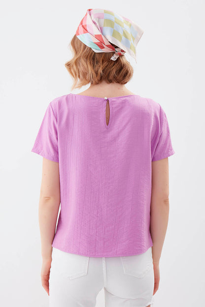 SHORT SLEEVE BLOUSE